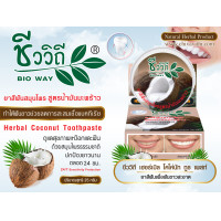 ราคา ยาสีฟันสูตรน้ำมันมะพร้าว ระงับกลิ่นปาก ชีววิถี (135289970)