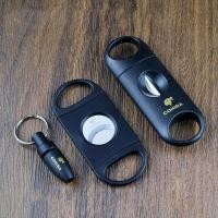 ราคา Cuban Cigare Tongs Three piece Tool Portable Cohiba Ciga Cutter V cut Sharp Circular Punch Pliers Accessories (10706583694)