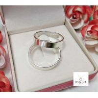 ราคา แหวนเงินแท้92 5 แหวนเกลี้ยงปลอกมีด แบบแบน เรือนเงินแท้ ราคาต่อวงค่ะ หน้ากว้าง 3 มิล หนา 1 มิล ไซส์แหวน 4 13 (11618806463)