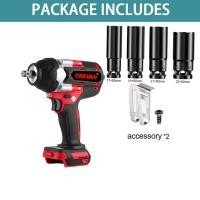 ราคา จัดส่งจากกรุงเทพฯ 1800N M 588Vfบล็อกไฟฟ้า1500W แรงบิดสูงประแจผลกระทบไฟฟ้าไร้แปรงถ่าน3ปรับเกียร์สำหรับรถบรรทุก1 2นิ้วสำหรับแบตเตอรี่ Makita 18V (20255783853)