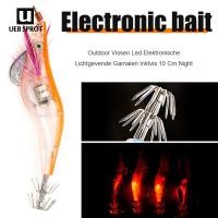 ราคา เหยื่อล่อปลาไฟ LED หมึกกุ้งอิเล็กทรอนิกส์เบ็ดตะขอเหยื่อปลอมเหยื่อ (19959534529)