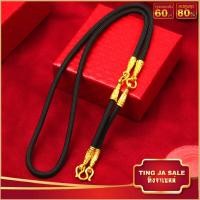 ราคา สร้อยคอห้อยพระ สร้อยคอหุ้มทอง ไม่ลอก สร้อยคอเชือกร่ม คั่นทอง หนัก1บาท ยาว24นิ้ว คล้องพระ1องค์ สร้อยพระ ทองเคลือบแก้ว สร้อยคอคั่นทอง (17109794356)