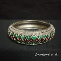 ราคา กำไลข้อมือลายโบราณลงยา กำไลเจ้าสาว กำไลล้านนา กำไลแต่งงาน กำไลชุดไทย กำไลราคาส่ง เครื่องประดับชุดไทย กำไลข้อมือสีทองสวยๆ (19838859885)