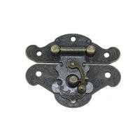 ราคา BUREGESS โบราณมินิตกแต่งทองเหลืองฮาร์ดแวร์ตกแต่งกรณีครัวเรือนตะขอเฟอร์นิเจอร์ล็อคหัวเข็มขัดจับมือล็อค Hasps (15525665382)