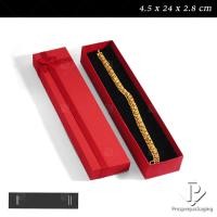 ราคา กล่องใส่เครื่องประดับ ราคาพิเศษ กล่องของขวัญใส่สร้อยข้อมือหรือสร้อย หรือ อื่นๆ ราคาถูก วัสดุเป็นกระดาษ 4 5x24x2 8cm (17283933903)