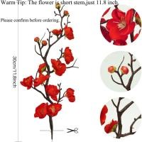 ราคา Artificial Flower Plum Blossom Branch Real Touch Artificial Cherry Blossom Flower No Stem for Table Wedding Bouquet Home Decor Cake Flowers Decorations (20966134018)
