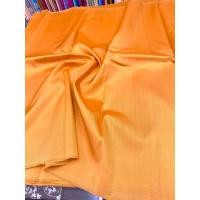 ราคา ผ้าไหมสีพื้น เนื้อเรียบ ไหมแท้ 2เส้น สีส้มทอง ตัดขายเป็นหลา รหัส C ST 1122661 (20960691914)