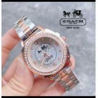 ราคา นาฬิกาข้อมือแฟชั่นผู้หญิงสีพิงค์โกลด์หน้าปัดล้อมเพชร กันน้ำได้ 70 มีกล่องโบว์แถมให้ฟรีค่ะ (19509971035)