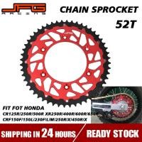 ราคา JFG Racingรถจักรยานยนต์52Tเฟืองห่วงโซ่ด้านหลังสำหรับHONDA CR125R CRF150L CR250R CR500R CRF XR 125 230 250 450 400 600 650 R X Lชิ้นส่วน (529930518)