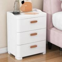 ราคา ตู้ลิ้นชักพลาสติก ตู้ข้างเตียง 3ชั้น ลิ้นชักหัวเตียง โต๊ะข้างเตียง โต๊ะหัวเตียง ประกอบง่าย พร้อมชั้นวางลิ้นชักโต๊ะวางข้างเตียง (18298598828)