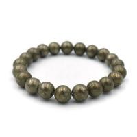 ราคา PYRITE ไพไรต์ เพชรหน้าทั่ง เลือกขนาดเม็ดหินได้ 4 14 มม หินแห่งการดูดทรัพย์ ดูดเงิน สร้อยข้อมือหินแท้ by siamonlineshop (1762600309)