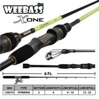 ราคา คันเบ็ดตกปลา WEEBASS ROD คันเบ็ด รุ่น X ONE 2ท่อน คันUL คันตกเหยื่อปลอม คันตีเหยื่อปลอม (741446327)