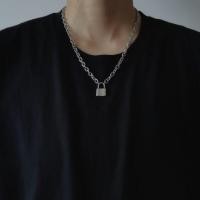 ราคา สร้อยคอโซ่ โลหะผสม ประดับจี้รูปแม่กุญแจ สีทอง สีเงิน สำหรับผู้หญิงและผู้ชาย (8667293152)