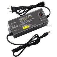 ราคา 12V 5A อะแดปเตอร์ ปรับไฟ ปรับโวลต์ ปรับแรงดันไฟ US Adjustable Power Supply Adapter (17461809289)