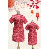 ราคา กี่เพ้า ผ้าซาตินลาย ไม่ยืด ลายมังกรทอง (21266842499)