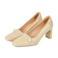 ราคา Pierre Cardin รองเท้าผู้หญิง รองเท้าส้นสูง รองเท้าส้นสูงทรง Pump นุ่มสบาย ผลิตจากหนังแท้ รุ่น 52AD142 (17244257916)