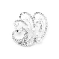 ราคา ใหม่นกยูงเข็มกลัดเพชรวินเทจฝังทองและเงินสองสีแฟชั่นมุก Rhinestone สัตว์เข็มกลัดเข็มกลัดเข็มกลัดนกยูง (18324357092)