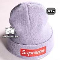 ราคา หมวกไหมพรมSupreme หมวกสุพรีม หมวกแฟชั่นเกาหลี งานป้าย 100 ส่งจากไทย (4855866921)