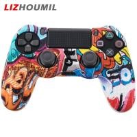 ราคา LIZHOUMIL Camouflage Case Graffiti Studded Dots Silicone Rubber Gel Skin for Sony PS4 Slim Pro Controller Cover Case for Dualshock4 (20762278567)