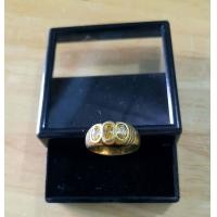 ราคา แหวนพลอย3เม็ดตัวเรือนทองเหลืองแท้ แหวนทองเหลืองแท้แบบเก่าๆประดับพลอย 3 เม็ด งานขัดเงา ไม่ชุบผิว ไม่ลอก ไม่คัน BR 01 (16872089996)