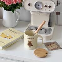 ราคา ส่งจากไทย แก้วน้ำ แก้วนม แก้วมัค แก้วกาแฟ แก้วเซรามิค ceramic น่ารักมาก ลายครัวซอง ลายน้องหมี ใส่เครื่องดื่ม แก้วน่ารัก 70043 (15491683414)