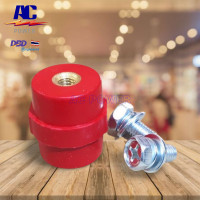 ราคา ลูกถ้วยบัสบาร์ บัสบาร์ ซัพพอร์ต พร้อมสกรู 6 8 มม SM 35 M6 M8 BUSBAR SUPPORT BUSBAR INSULATOR W Screw (14351653706)