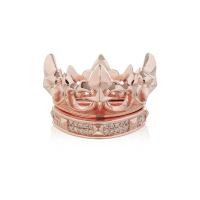 ราคา ake ake the Grand Royal Westminster Crown ring of Lancester แหวนเงินแท้ 925 แกะมือขัดเงาพิเศษ ชุบทองชมพูบริสุทธิ์ ประดับคริสตัล แยกสองวงใส่ซ้อนลงล็อกหรือแยกใส่ (18432871433)