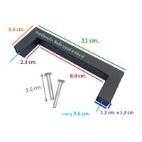 ราคา มือจับ มือจับเฟอร์นิเจอร์ มือจับตู้ มือจับลิ้นชัก มือจับสแตนเลส มีสองสี ให้เลือก สีดำ และ สีสแตนเลส ความยาวเลือก ด้านในครับ รุ่น 013 (4509862836)