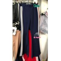 ราคา กางเกงขาม้า ผ้ายืดแต่งแถบขาว 3 เส้น 1881 (1184354090)