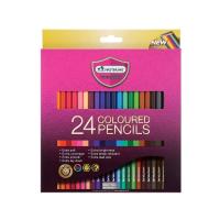 ราคา รุ่นใหม่ สีสดกว่าเดิม ดินสอสี สีไม้ มาสเตอร์อาร์ต Master art 12 24 36 สี มี แบบแท่งยาว 1 หัว 1 กล่อง (20628202791)