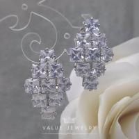 ราคา Value Jewelry ER0159 กว้าง1 7cmยาว2 6cm เครื่องประดับเพชรCZ เกรดพรีเมี่ยม หนีบ ห่วง ระย้า คริสตัล เพชร สร้อยข้อมือ สร้อยคอ แหวน (171271954)