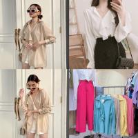 ราคา Masaya 2335 เสื้อเชิ้ตแขนยาว สไตล์เกาหลี ใส่เที่ยวใส่ทำงาน ผ้าสวยใส่สบาย (20878450567)