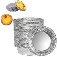 ราคา LMETJMA 100Pcs Silver Aluminum Foil Tart Pan Disposable Mini Pie Tins Round Egg Tart Molds Pan Baking Foil Cake Cups JT154 (20401705830)