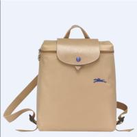 ราคา 100 Authentic longchamp le pliage club 70th anniversary embroidery folding nylon shoulder bag Backpack women handbag Waterproof Dumpling Bag fashion handbag L1699619841 Beige color (20821240471)