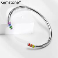 ราคา Kemstone สแตนเลสสีดำชุบเงินชายเปิดกำไลข้อมือกำไลข้อมือสร้อยข้อมือเครื่องประดับของขวัญสำหรับผู้ชาย (15024535410)