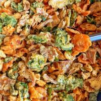 ราคา เจ ผักรวม3ชนิดทอดกรอบ ใบบัวบก เห็ดนางฟ้า แครอท กรอบ อร่อย ทานง่าย (13405517910)