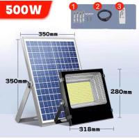 ราคา ไฟสปอตไลท์ ไฟโซล่าเซลล์ Solar Light led กันน้ำ Solar cell 50W 200W 300W 400W 500W 600W ใช้พลังงานแสงอาทิตย์ (7656859757)