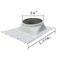 ราคา ฐานไฟเบอร์กลาสรองลูกหมุนระบายอากาศขนาด 24 หลังคาเมทัลชีทลอนมาตรฐาน 760 ยาว 1 20ม และ1 50ม (9137324285)