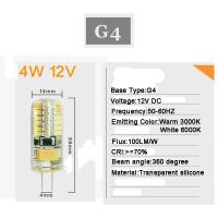 ราคา หลอดไฟหลอดไฟ LED สปอตไลท์ G4ความสว่างสูง DC 12V 2W 3W 4W (7799024579)