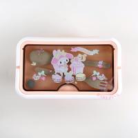 ราคา กล่องข้าวพกพา 2ช่อง พร้อมช้อนส้อม มีหูหิ้ว ลายการ์ตูน 1100ml Sanrio คุโรมิ ชินนาม่อน มายเมโลดี้ กล่องอาหารกลางวัน (20135895278)