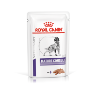ราคา Royal Canin Mature Consult Pouch รอยัล คานิน อาหารเปียกสำหรับสุนัขสูงวัย 85 กรัม (10246592524)