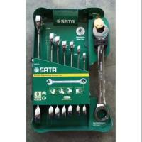 ราคา SATA ชุดประแจข้างแหวนฟรี ปากตายข้างแหวนฟรี 8ตัวชุด ของแท้ สินค้าพร้อมส่ง (15038511997)