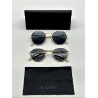 ราคา GAMT แว่นกันแดด เลนส์ดำกรอบทอง 48mm mirror design circle style uv400 (19396997501)