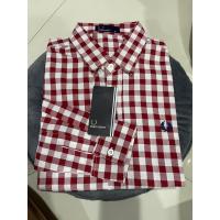 ราคา แขนยาวสกอตสีแดงขาวใส่ได้ชายและหญิงผ้าOxford (20731380568)