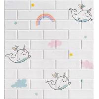 ราคา วอลเปเปอร์ผนัง วอลเปเปอร์ วอลเปเปอร์ติดผนัง 77x70cm มีกาวในตัว ลายอิฐ กันกระแทก มีกาวในตัว 3d wallpaper DIY กันน้ำเช็ดคราบง่าย (16098970763)