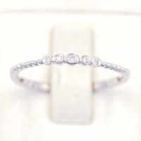 ราคา Lucky Gems แหวนแถวเรียง 5 เม็ดเม็ดกลางใหญ่ เงินแท้92 5 เพชร CZ เกรด Premium เล่นไฟดี ชุบทองคำขาว LKM898 (17963329168)