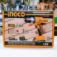ราคา สว่านกระแทกไร้สายแบตเตอรี่ 12V แบตเตอรี่ 2 ก้อน INGCO CIDLI1222 (18711255991)