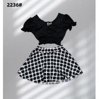 ราคา พร้อมส่ง ชุดว่ายน้ำหญิง แยกชิ้น เสื้อ กระโปรง มีซับใน 2236 (16998352755)