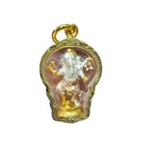 ราคา จี้พระ จี้พระพิฆเนศ พระพิฆเนศปางยืนขาเดียว ปาง นริส ตะยา คณปติ NRITYA GANAPATI เป็นปางแห่งนักแสดงหรือผู้ให้สุขสำราญแก่ชาวโลก วรกายสีขมิ้น (19374252561)