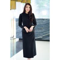 ราคา hot พร้อมส่ง ชุดไทยจิตรลดา เสื้อจิตรลดา กระโปรงป้ายผ้าถุงเข้าชุด สีดำ ผ้านาโนเกรดดี 9232 (20499560937)